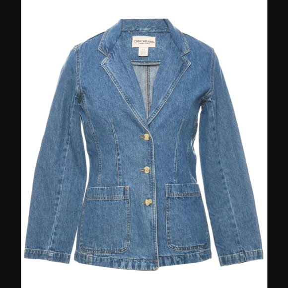 Cherokee Brand 3 Button Collared Denim Jacket Size L - Picture 1 of 9